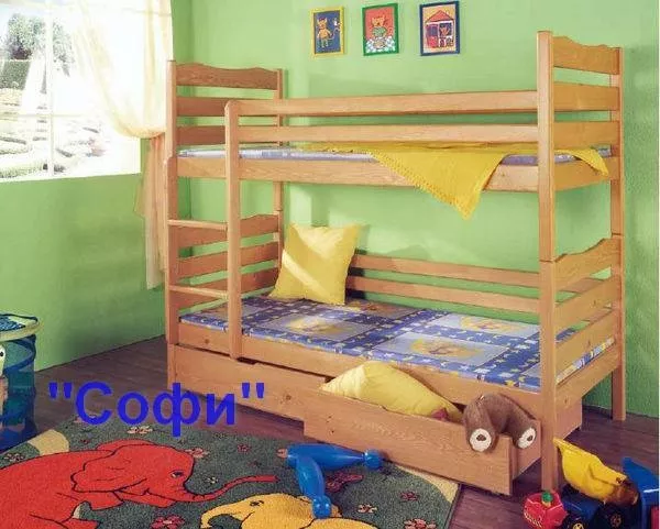 Двухярусные деревянные кровати 4